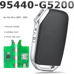 P / N: 95440-G5200 Llave remota inteligente de 3 botones Fob 433MHz HITAG3 para Kia Niro 2019-2021, FCCID: FOB-4F23