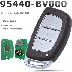 P/N : 95440-BV000 433 MHz 6A Chip Smart Car Key Remote 3 Buttons Fob For Hyundai Creta 2021 2022 FCC ID : SYEC3FOB2003