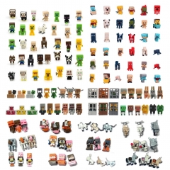 My World Blocks Mini Action Figures PVC Kids Toys 3cm/1.2inch