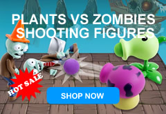 Plants Vs Zombies Action Figures Shooting Toys