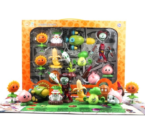 Plants vs Zombies Action Figure Toys Shooting Dolls 11-in-1 Set (NO Box)
