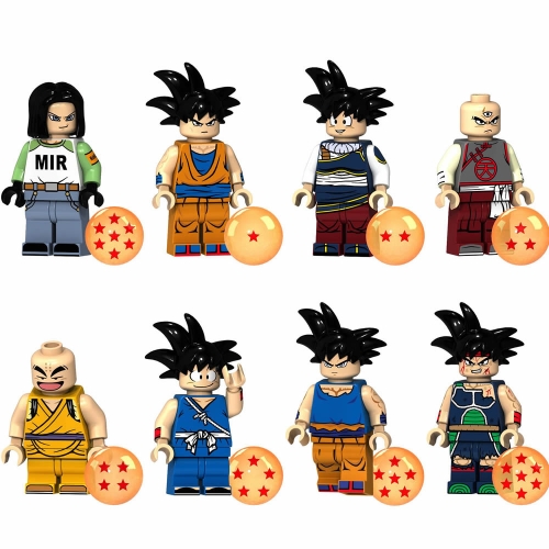 Dragon Ball Compatible Block Mini Figure Toys 8Pcs Set XP062-069