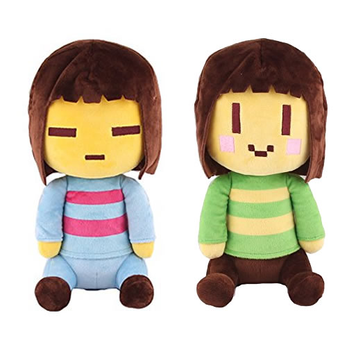 Undertale Frisk Chara Plush Toy Stuffed Doll 25cm/10Inch Tall