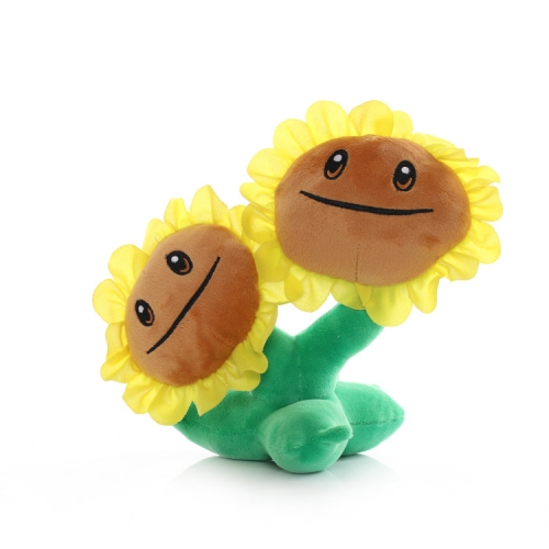 Plants VS Zombies Plush Toy Stuffed Animal - Twin Sunflower 16CM/6.3Inch Tall