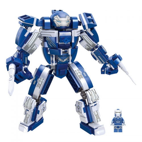 Iron Man Mech Armor MK33 Block Figure Toys Building Kit Compatible 425 Pieces JX60027