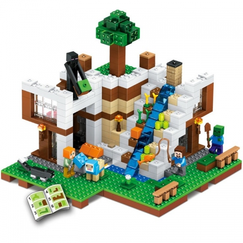 My World The Waterfall Base Building Blocks Mini Figures Toys Kids Gift 787Pcs Set 81015