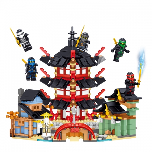 Ninjago Compatible Temple Building Blocks Mini Figure Toys 802Pcs Set RZ001