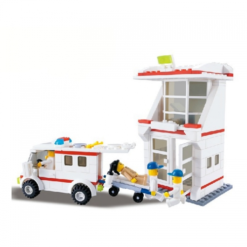 Wange 228Pcs Set Compatible Building Blocks Mini Figure Toys Hospital Series 29162