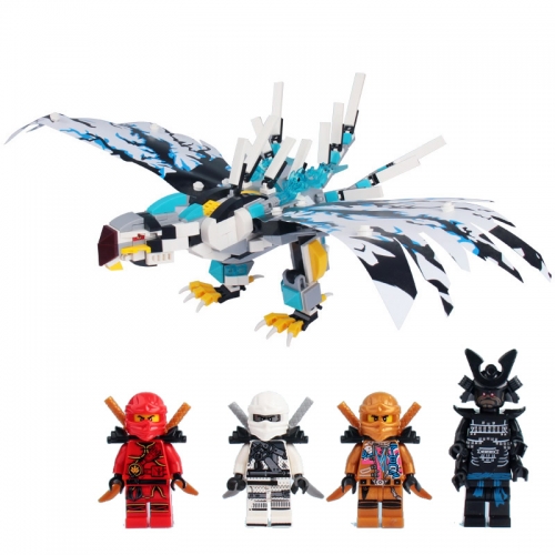 Ninjago Compatible The Lighting Hawk Building Blocks Mini Figure Toys 504Pcs 76021