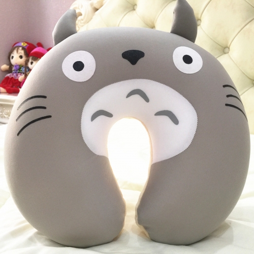 Comfort Foam Particles U Neck Travel Pillow Cute Cartoon Pattern - Totoro