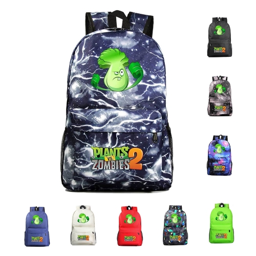 Plants Vs Zombies Bonk Choy Backpacks Shoulder Rucksacks Schoolbags 17Inch