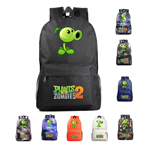 Plants Vs Zombies Peashooter Backpacks Shoulder Rucksacks Schoolbags 17Inch