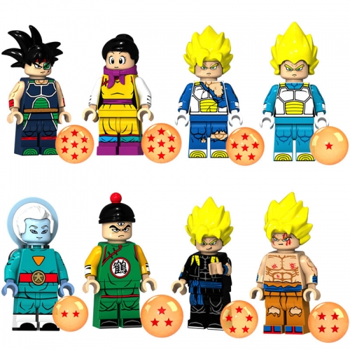 Dragon Ball Compatible Block Mini Figure Toys 8Pcs Set XP079-086