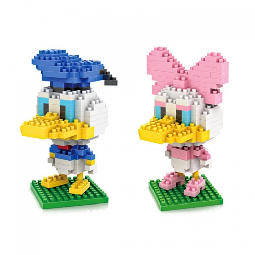 LOZ  Donald Duck Daisy Duck Figures Diamond Mini Building Blocks DIY Block Toys Set
