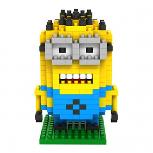 LOZ Despicable Me The Minion Dave Diamond Mini Building Blocks DIY Block Toys 260Pcs Set