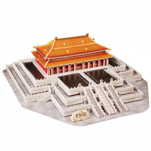 The Hall of Supre-me Harmony 3D Jigsaw Puzzles for Adults Kids Building Model Kits 100Pcs
