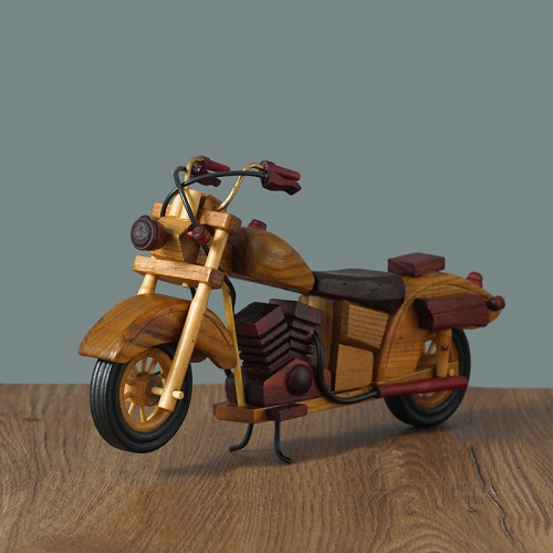 11 Inches Handmade Wooden Retro Classic Motocycle Models Decorations