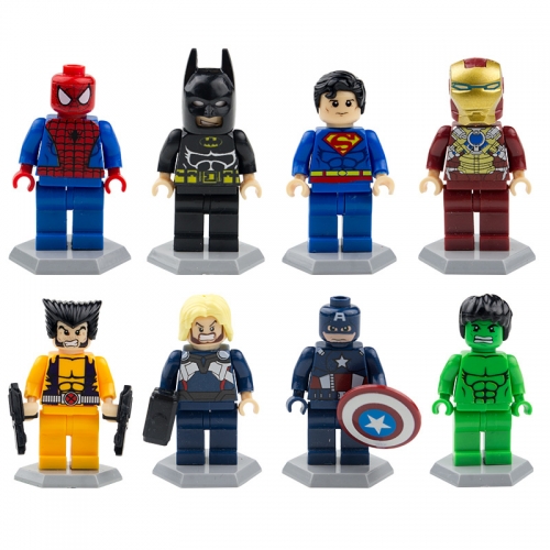 Super Heroes Block Mini Figure Toys Compatible 8Pcs Set