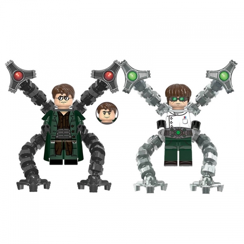 Doctor Octopus Minifigures Blocks Mini Figure Toys 2Pcs Set