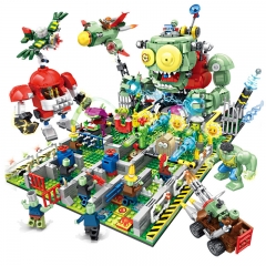 Plants Vs Zombies Battle with The Final Boss Building Kit Blocks Mini Figure Toys 2284Pcs Set DZ0003/JX90127
