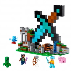 My World The Sword Outpost Building Blocks Mini Figures DIY Brick Toys 427Pcs Set 68007