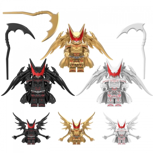 3Pcs Super Heroes Building Blocks The Hellbat Mini Action Figures DIY Bricks Toys Set LE01-03