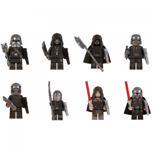 8-Pack Star Wars The Knights of Ren Action Figures Building Blocks Mini Figure Toys DIY Bricks WM6089