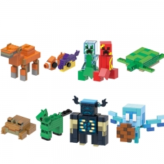 10Pcs My World Building Blocks Creeper Camel Turtle Warden Mini Figures Assembly Bricks Toys Kids Gift G0121