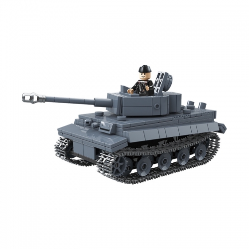 Military WW2 Tanks Series Building Blocks Tiger I Tank Playset with Mini Figures 503Pcs Set 100242