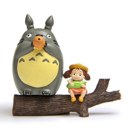 3Pcs Totoro May Action Figures PVC Mini Toys Artwares Cake Toppers Decorations 3.5-7cm Tall