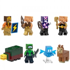 8-Pack My World Golden Knight Piglin Sniffer Building Blocks Mini Figures Bricks Toys G0130