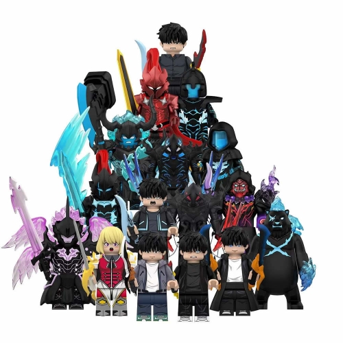 WM Blocks Solo Leveling Mini Action Figures Beru Cha Hae-In Sung Jin-Woo Building Blocks DIY Dricks Kids Toys