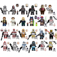 24-Pack Star Wars Movie Anime MOC Building Blocks Mini Action Figures DIY Bricks Toys Set TV6107-6109 24-Pack Star Wars Movie Anime MOC Building Blocks Mini Action Figures DIY Bricks Toys Set TV6107-6109