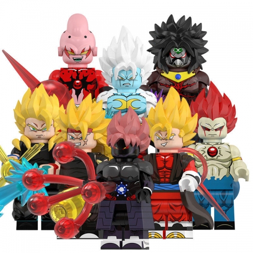8-Pack Dragon Ball Building Blocks Mini Action Figures Devil Buu Bardock Gogeta Mira Broly DIY Bricks Toys WM6185 8-Pack Dragon Ball Building Blocks Mini Action Figures Devil Buu Bardock Gogeta Mira Broly DIY Bricks Toys WM6185
