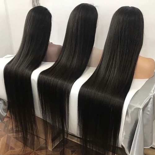 LSS Human Hair Long straight Wig