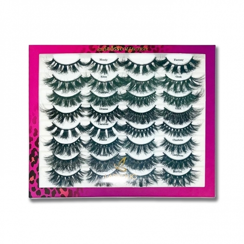 16 PACK 20MM 3D MINK LASHES （LADYBOSS COLLECTION）