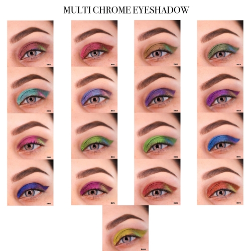 Full Sets Multi Chrome Eyeshadows 17 colors(FREE DHL shipping)