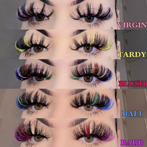 5 Pack 25MM Two Tone Mink Lashes (UNICORN COLLECTION 3)