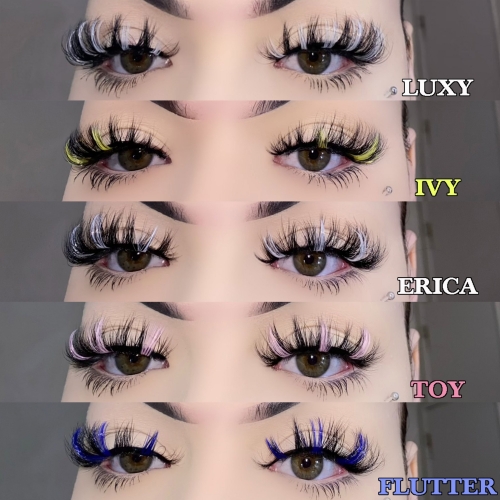 5 Pack 18MM Two Tone Mink Lashes (ROSE COLLECTION 2)