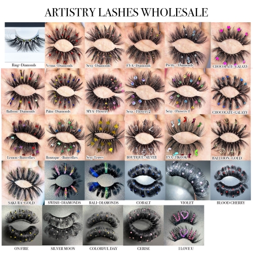 50 PACK ARTISTRY LASHES WHOLESALE(FREE DHL shipping)
