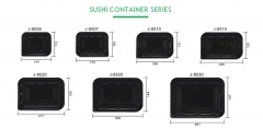 一次性寿司盒环保塑料日式便当打包外卖餐盒