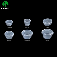 Plastic disposable sauce packaging deli cups