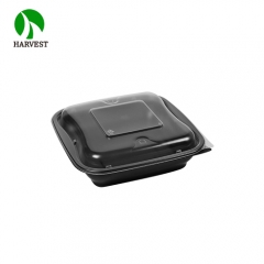 食品级材质黑色包装一次性塑料午餐盒