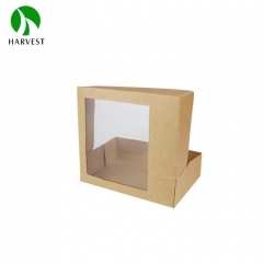 PCW series rectangular cowhide paper open transparent window connecting body carton