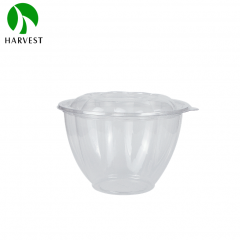 PET Recyclable Flower-shaped Salad Bowl - HS Series