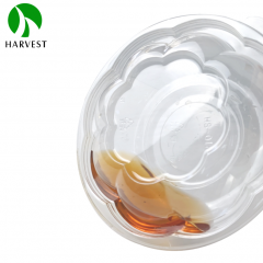 PET Recyclable Flower-shaped Salad Bowl - HS Series