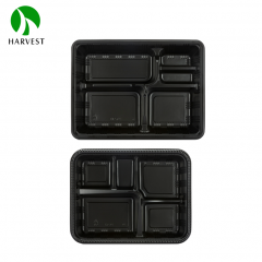 5-Compartments Plastic Bento Box - HP Series