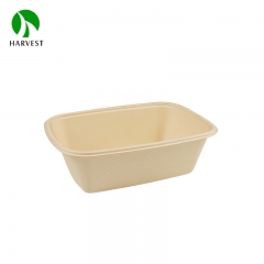 CR series rectangular bamboo pulp environmental protection lunch box