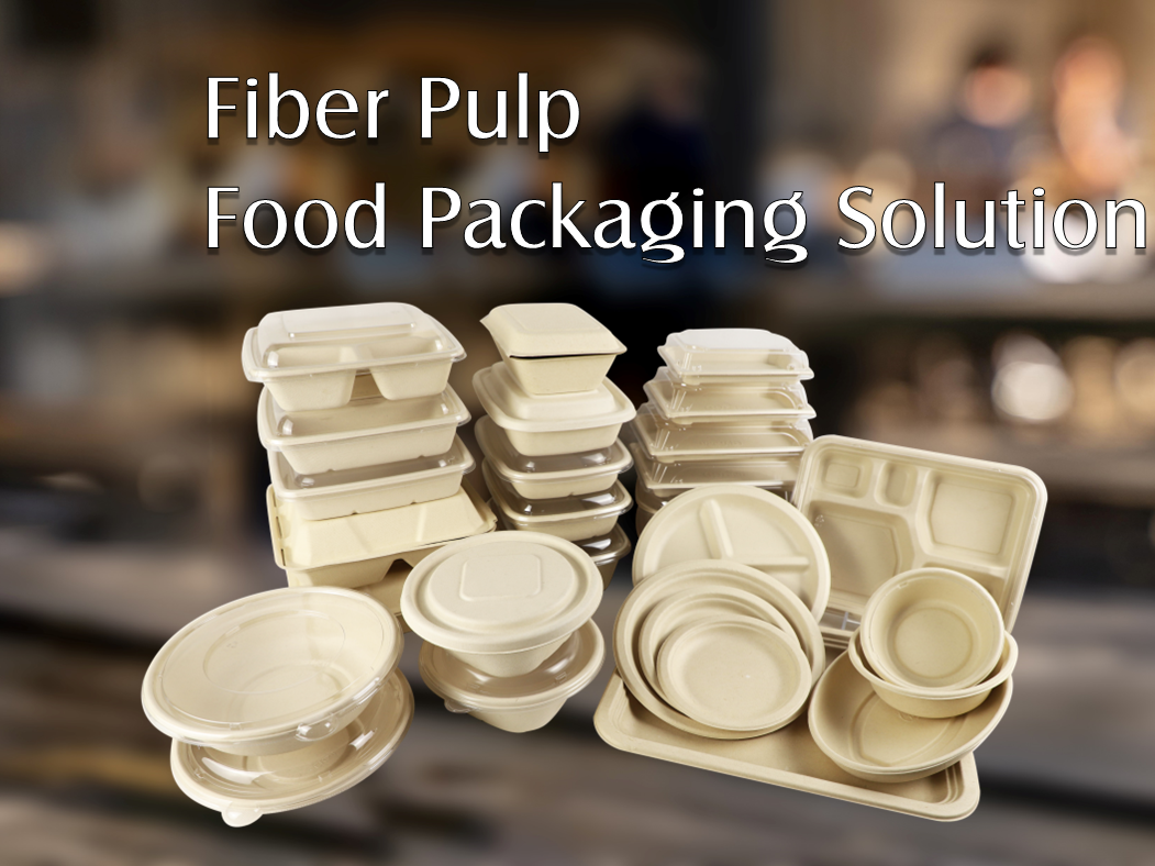 Bio -degradable bamboo pulp paper plastic food packaging scheme