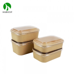 Rectangle Kraft Paper Food Box with Lid - KB Rectangle Series